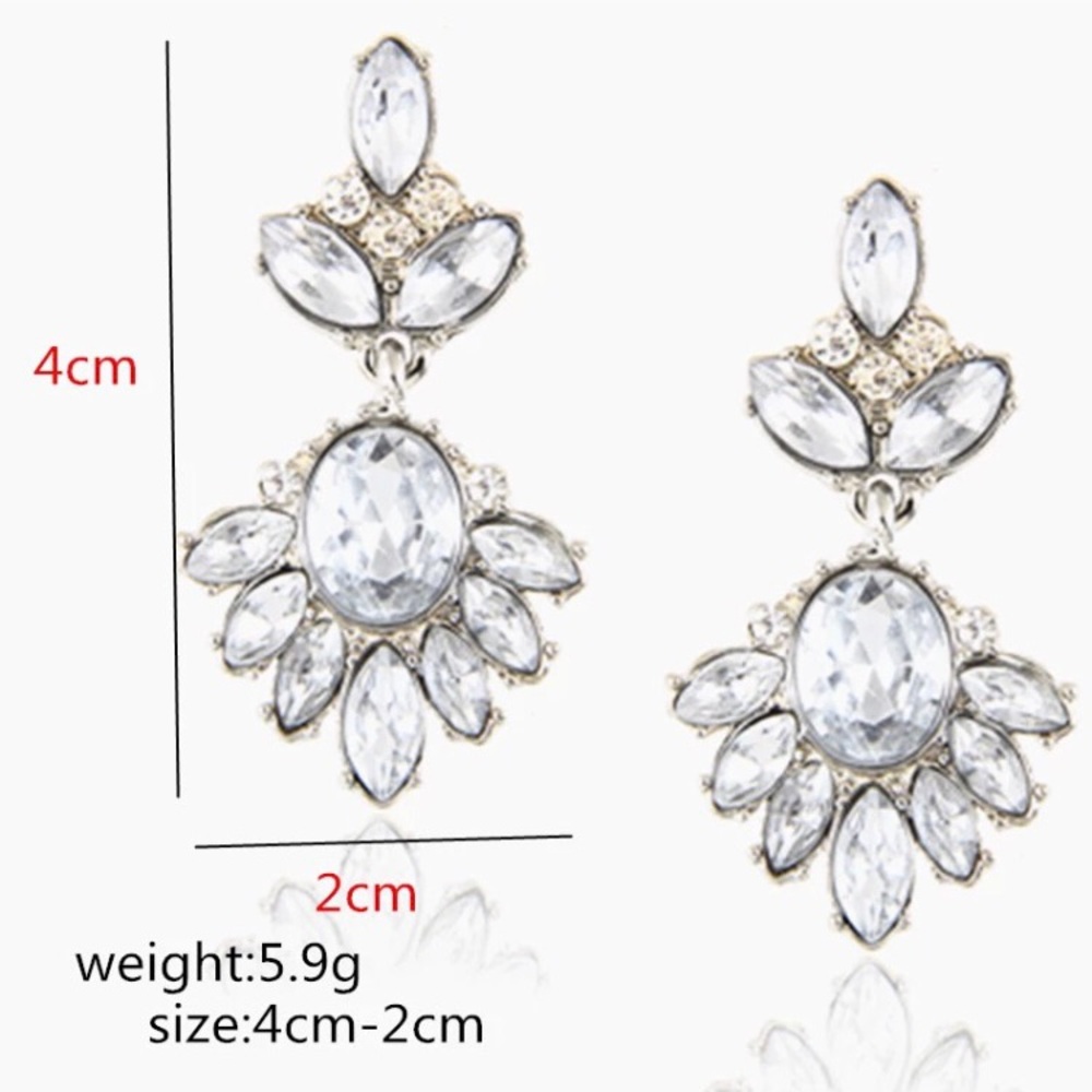 NEW!💙💎ABSOLUTELY LOVELY SPARKLE EARRING💎💙BLING - Picture 7 of 8
